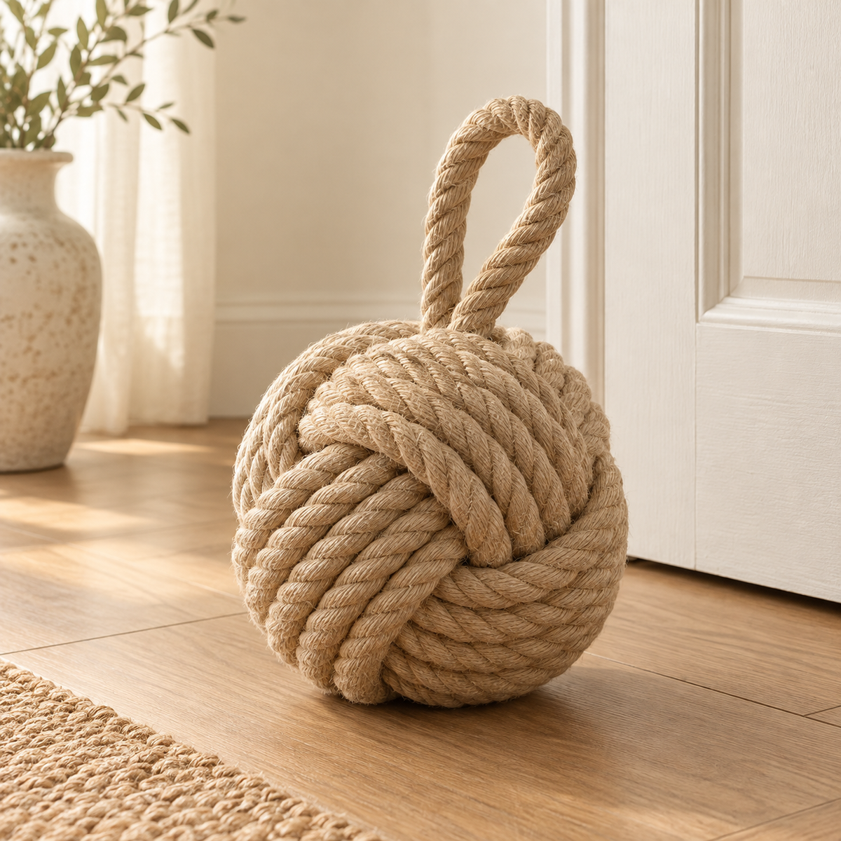 Knot Sculptural Doorstop 鈥?AI-generated product concept