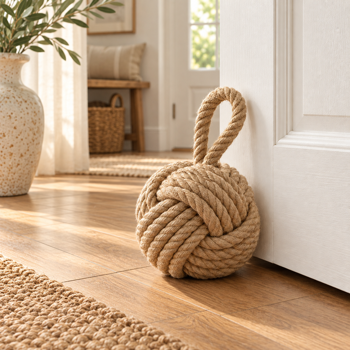 Knot Sculptural Doorstop lifestyle scene