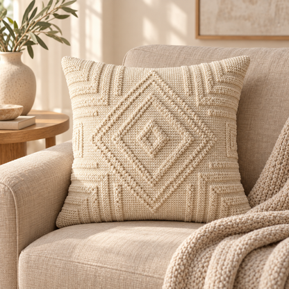 Loom Textured Square Cushion lifestyle scene