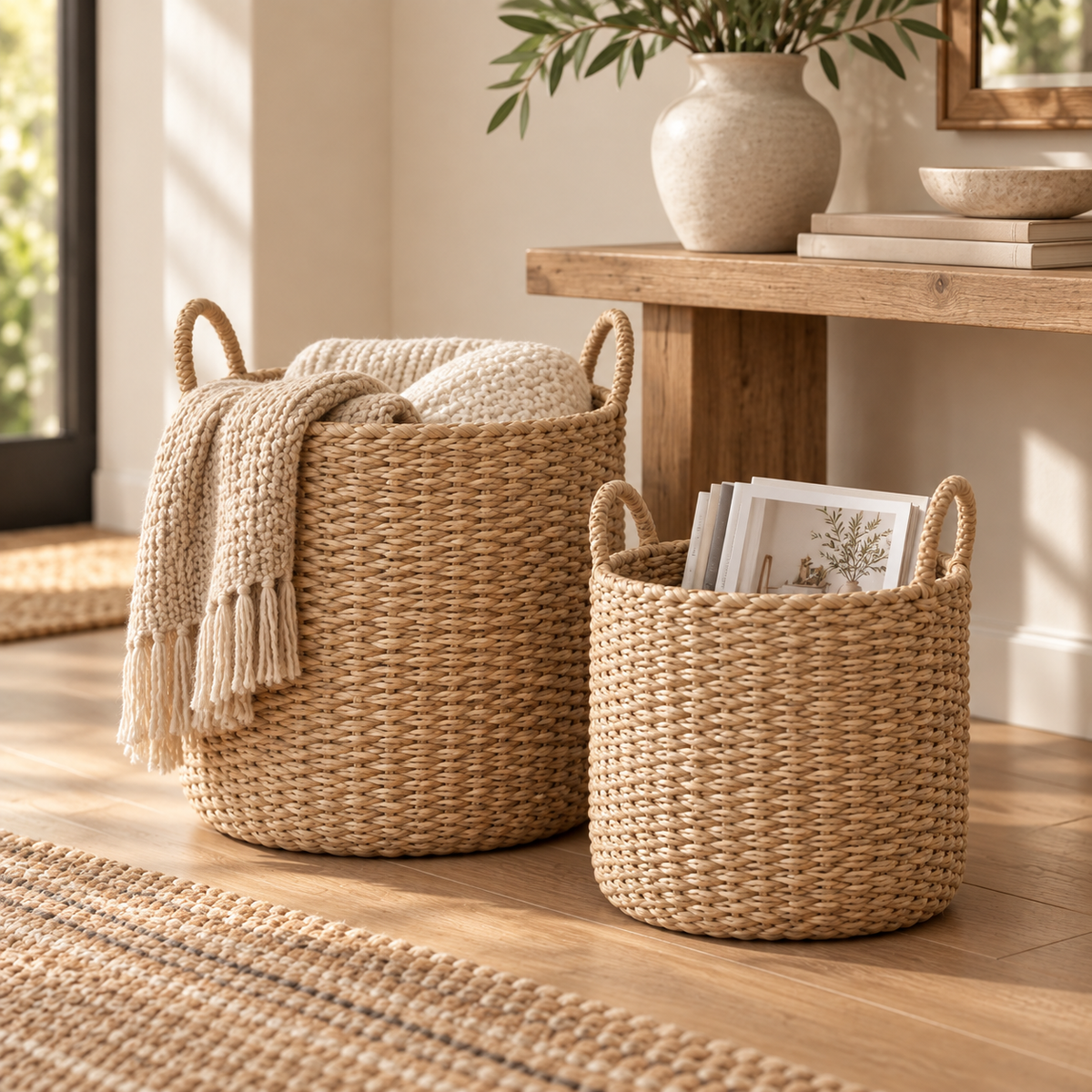 Nest Decorative Organizer Basket Set lifestyle scene