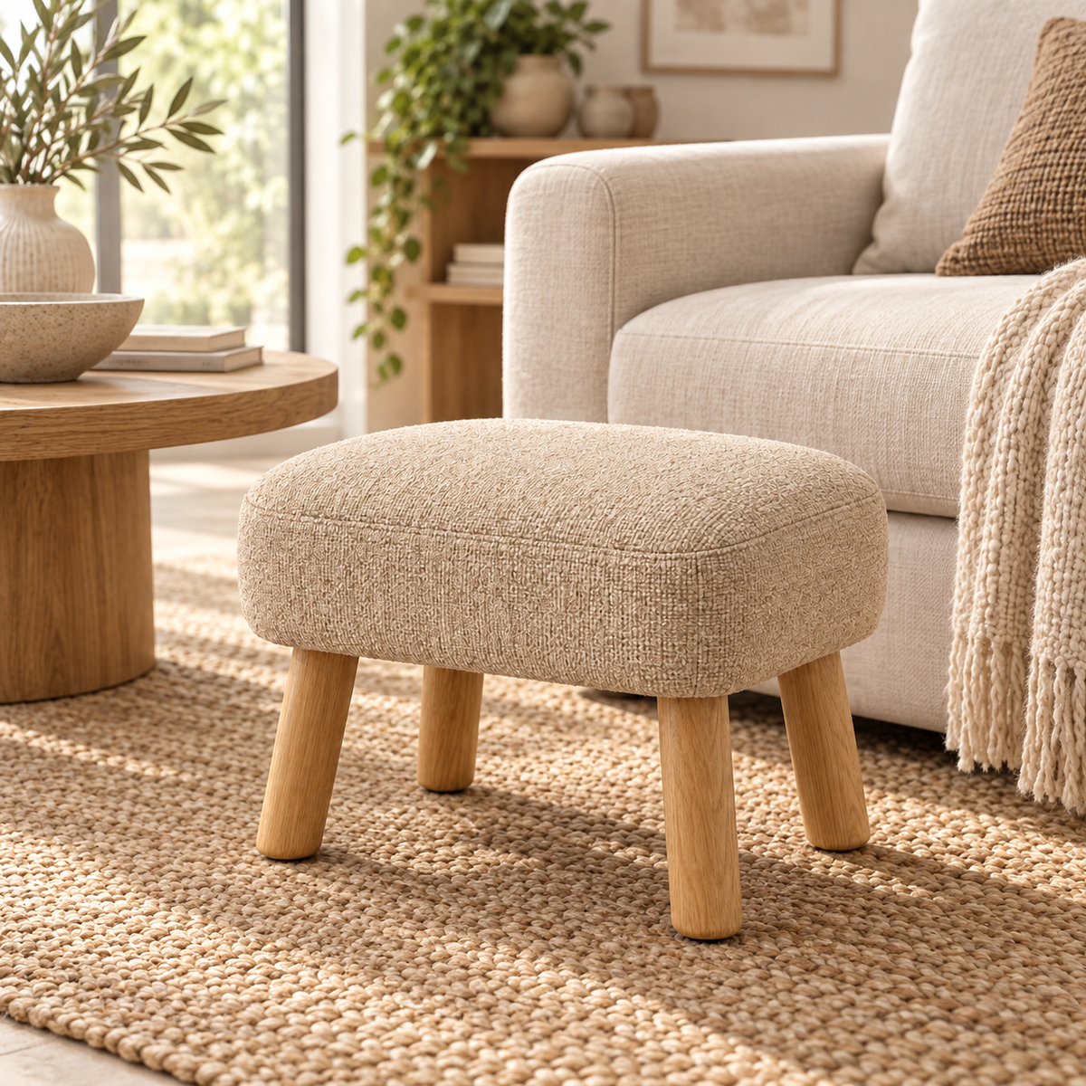 Rowan Compact Accent Stool lifestyle scene